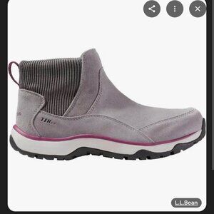 Size W8 L.L.Bean Snow Sneaker Ankle Boot Water Resistant Insulated Pull-On Boot